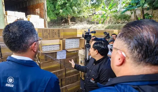 Destrucción de cigarrillos de contrabando 11-12-2024