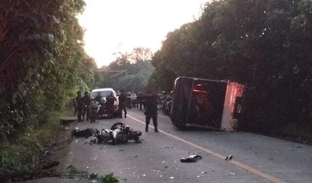 Dos motociclistas muertos accidente Boquerón 24-11-2024