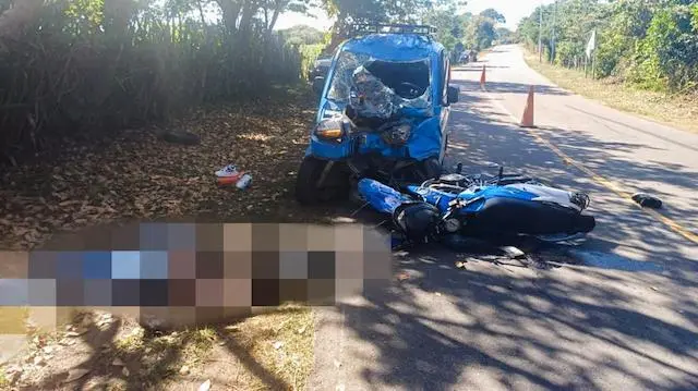 Motociclista muere accidente en Usulután 15-12-2024