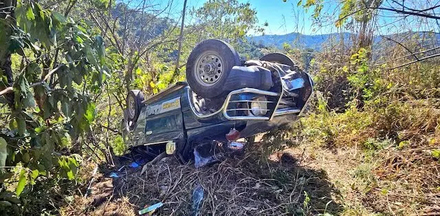 Lucio Galdámez fallecido pick up al principio Comalapa, Chalatenango