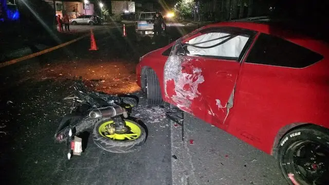 Motociclista fallecido accidente km 47.5 Troncal del Norte Chalatenango 22-12-2024