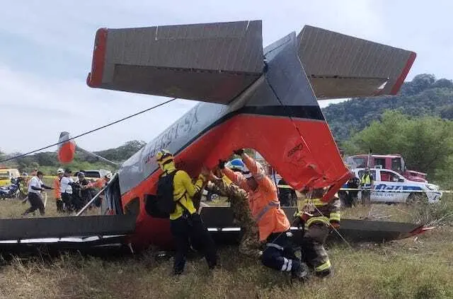Avioneta CESSNA YS-153-PE accidentada Changallo