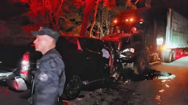 Accidente en carretera del Litoral, San Miguel, 09-01-2025, menor de edad fallecida y cuatro heridos