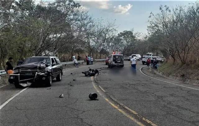 Motociclista fallecido accidente Nueva Concepción Chalatenango