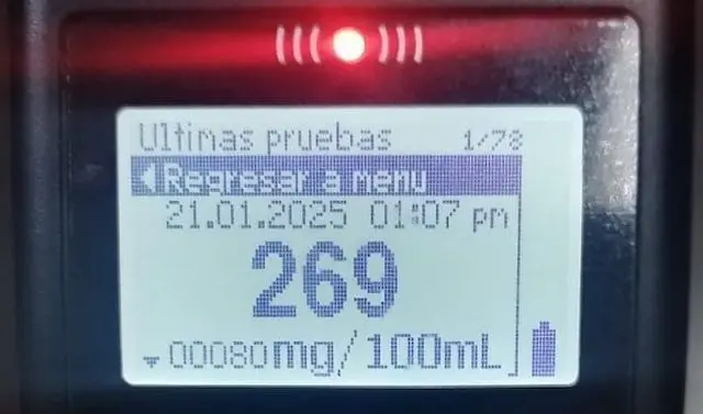Fredy Edgardo García Álvarez, 269 grados de alcohol, conducción peligrosa 2