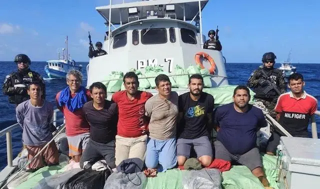 Interceptación de embarcación costarricense Marina Nacional 28-01-2025