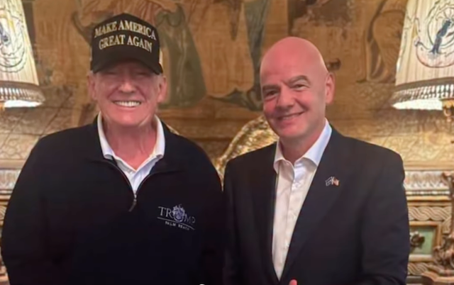 Donald Trump Gianni Infantino FIFA