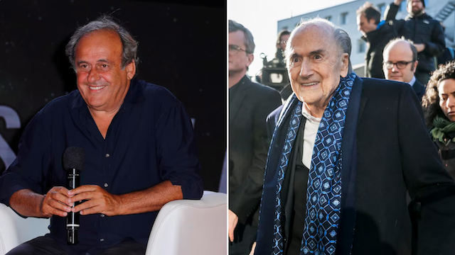 Michel Platini y Joseph Blatter