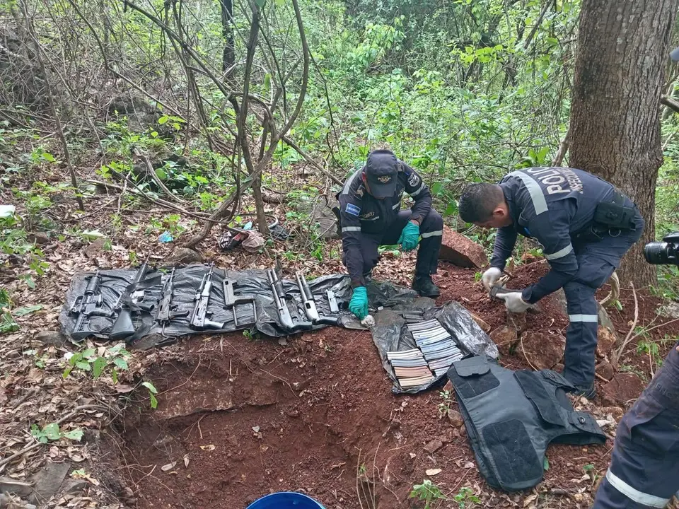 Armas de fuego de grueso calibre en San Vicente