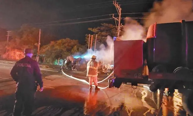 Persona fallecida accidente carretera de Sonsonate a Acajutla 23-05-2025