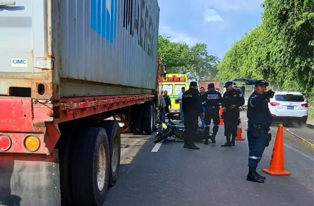 Motociclista fallecido en carretera Opico Quezaltepeque 12-06-2025