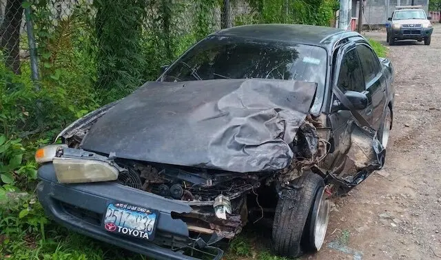 Erick David Cárcamo Saravia atropelló a un policía en la Ruta Militar de Santa Rosa de Lima La Unión 14-06-2025