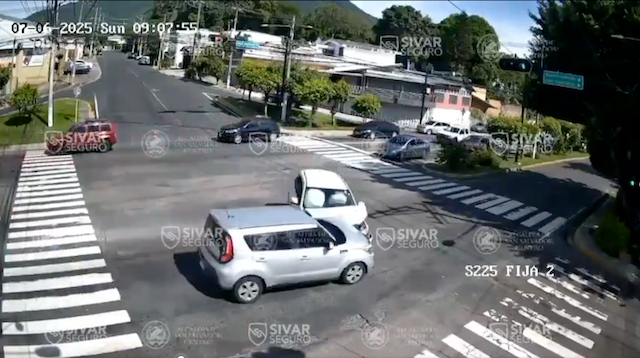 Accidente de tránsito sobre el bulevar Constitución y calle Motocross, 06-07-2025