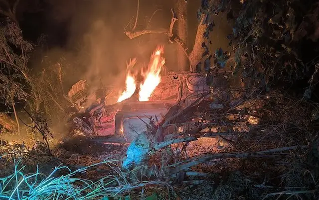 Vehículo incendiado Nuevo Concepción, Chalatenango, 22-09-2025