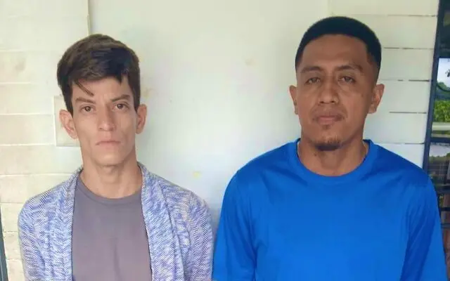 Nelson Javier Sánchez Rodríguez, 28 años de edad, y David Antonio Rodríguz Chicas, de 30 años, robo 