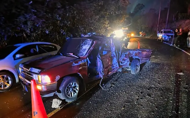 Accidente un fallecido y cuatro lesionados en Ahuacahapán 29-12-2025