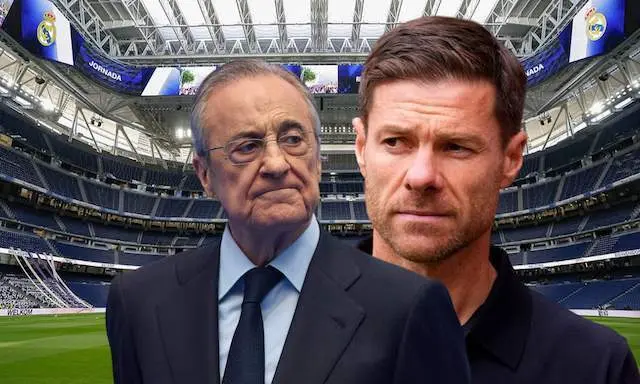 Xabi Alonso y Florentino Pérez