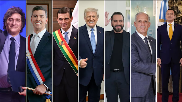 Trump y presidentes de Latinoamérica