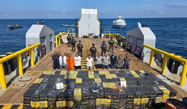 Incautación 6.6 toneladas de cocaína $165 millones, 15-02-2026