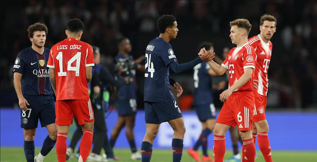 PSG versus Bayern 28-04-2026