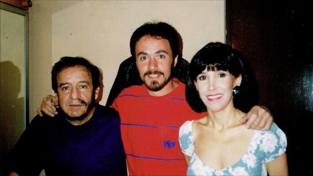 Juan Antonio Edwards junto a Chespirito y Florinda Meza