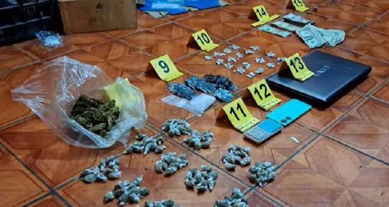 Detenidos con droga en Sacacoyo La Libertad