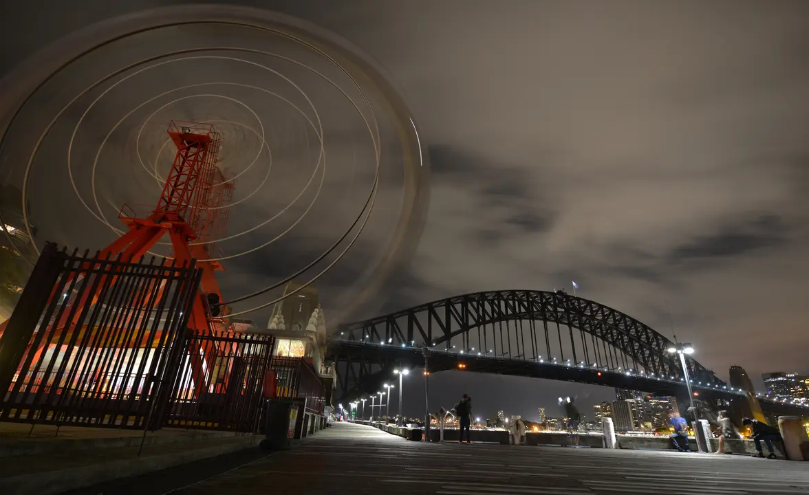 Así lució el ferri en Luna Park, Australia