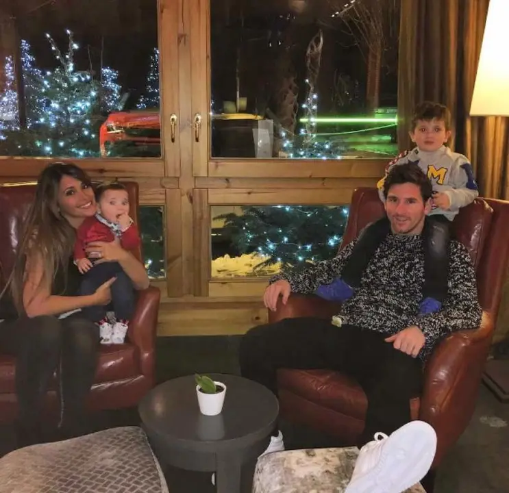 Lionel Messi y Antonella Rocuzzo