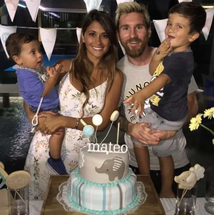 Lionel Messi y Antonella Rocuzzo