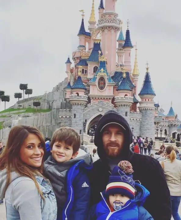 Lionel Messi y Antonella Rocuzzo