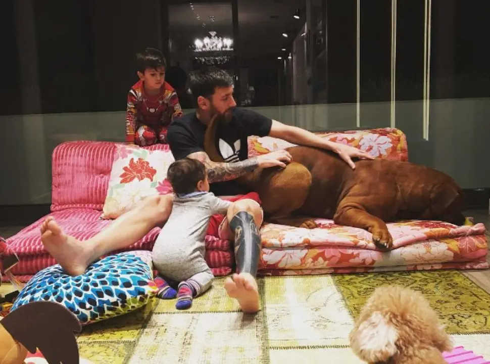 Lionel Messi y Antonella Rocuzzo