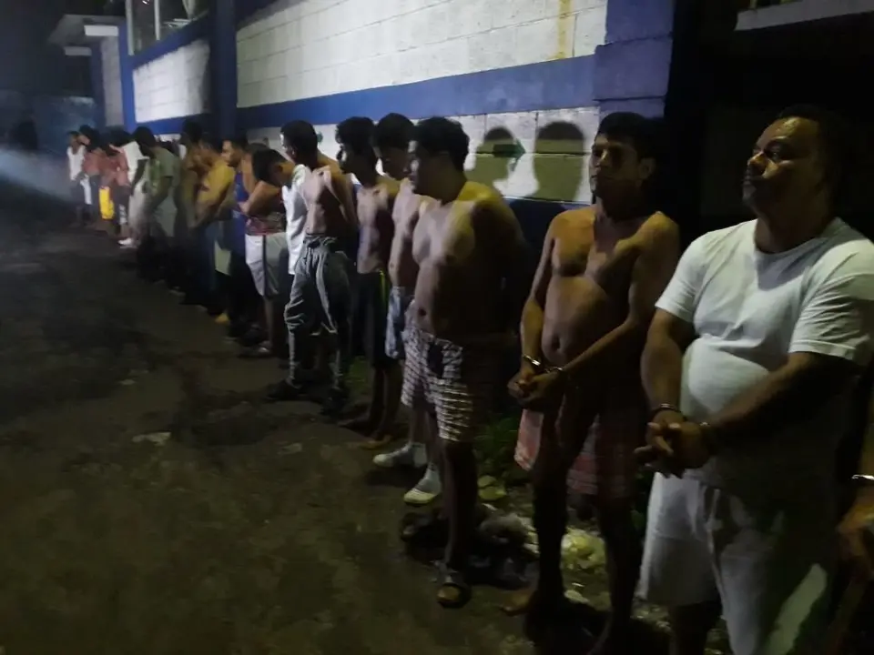 Parte de los capturados