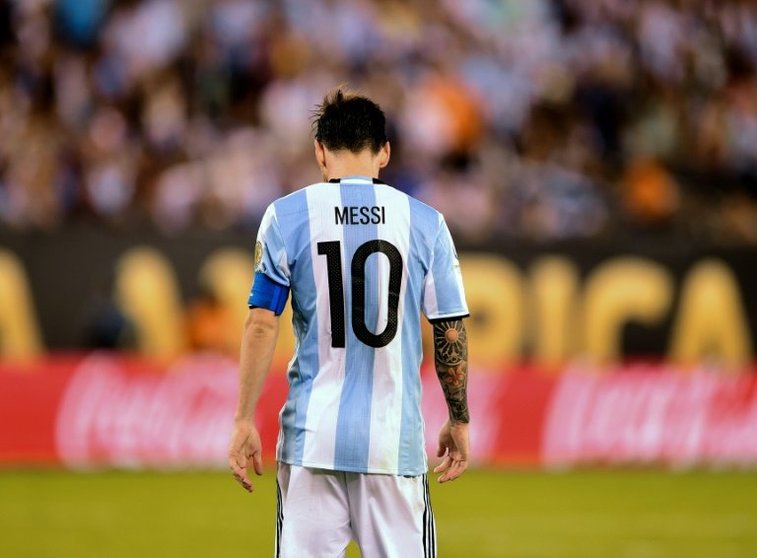 <p>El jugador de la selección argentina Lionel Messi durante la final de la Copa América Centenario disputada en East Rutherford, Nueva Jersey, Estados Unidos, el 26 de junio de 2016</p>