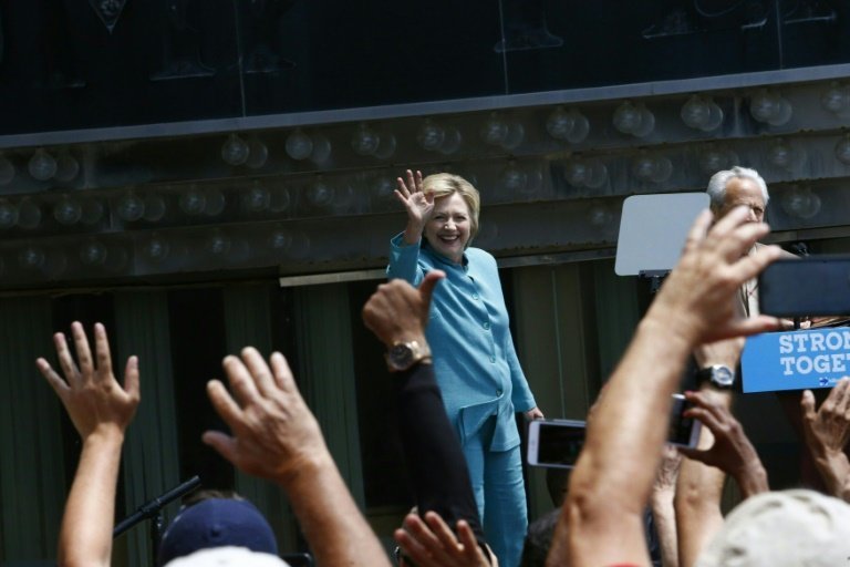 <p>La aspirante demócrata a la presidencia de Estados Unidos, Hillary Clinton, el 6 de julio de 2016 en Atlantic City, en Nueva Jersey</p>