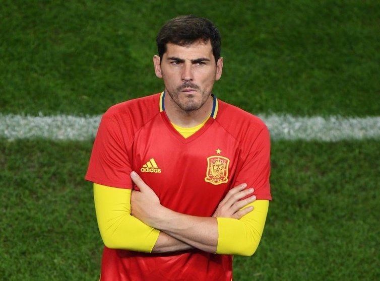 <p>El portero español Iker Casillas durante un partido de su seleccionado ante Croacia por la Eurocopa, el 22 de junio de 2016, en Burdeos (Francia)</p>