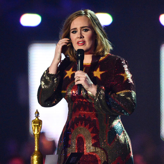 MANDATORY BYLINE: Jon Furniss / Corbis<BR/>Adele wins MasterCard British Album of the Year at the The BRIT Awards at O2 Greenwich, London, Britain on 24 Feb 2016.<P>Pictured: Adele<B>Ref: SPL1234868  240216  </B><BR/>Picture by: Jon Furniss / Corbis<BR/></P><P><B>Splash News and Pictures</B><BR/>Los Angeles:	310-821-2666<BR/>New York:	212-619-2666<BR/>London:	870-934-2666<BR/>photodesk@splashnews.com<BR/></P>