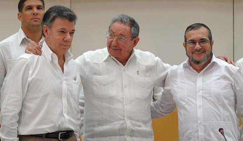Santos, Castro y Timochenko