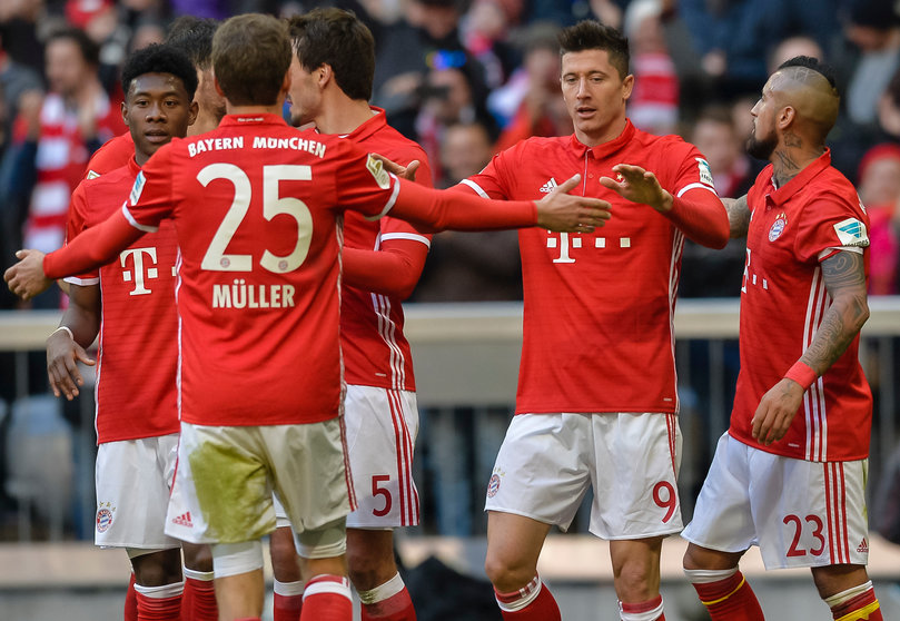 El Bayern Múnich venció 8-0 al Hamburgo