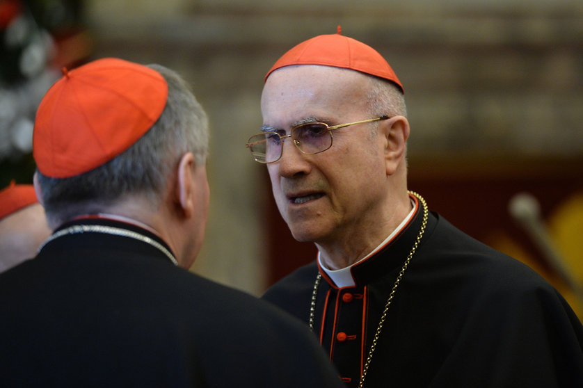 Cardenal Tarcisio Bertone, ex secretario de Estado del Vaticano