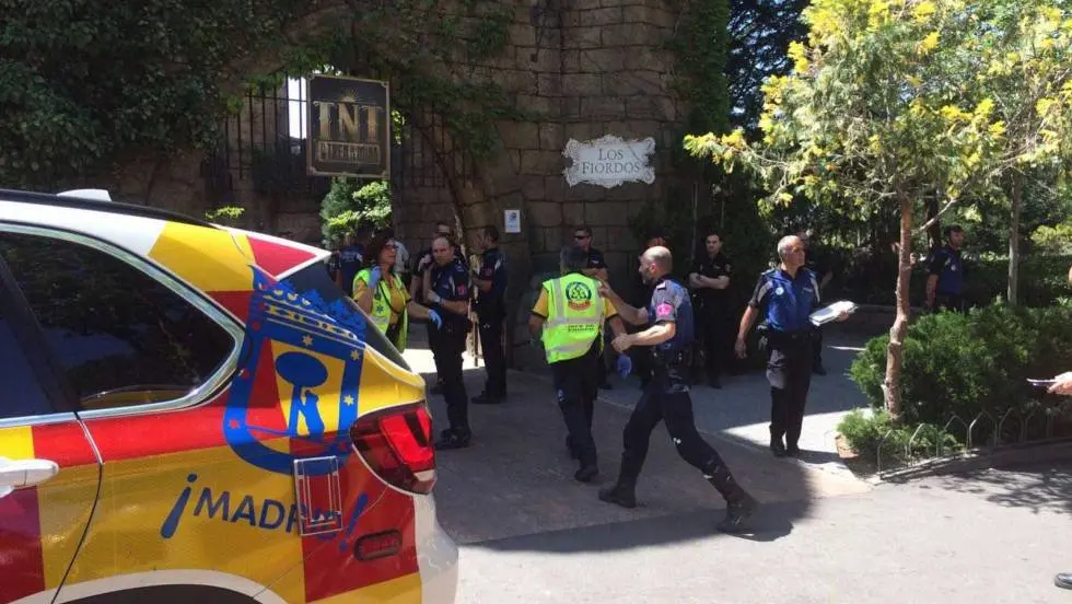 Accidente de montaña rusa en Madrid