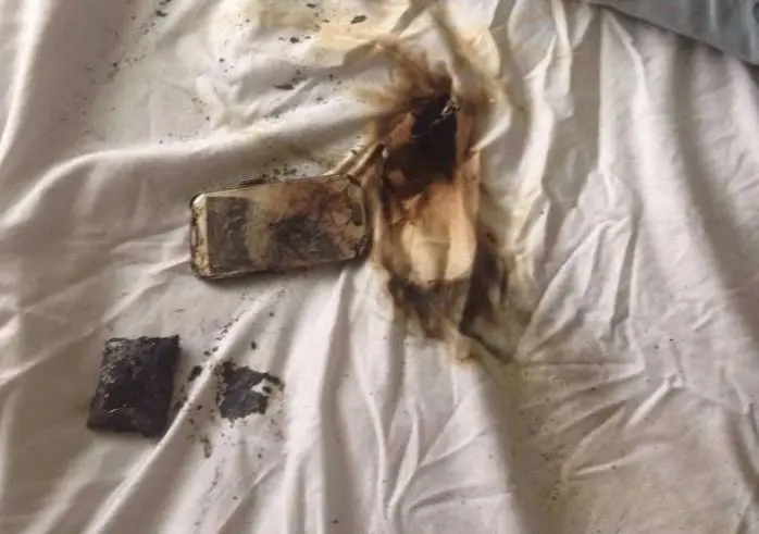 Explosión de celular