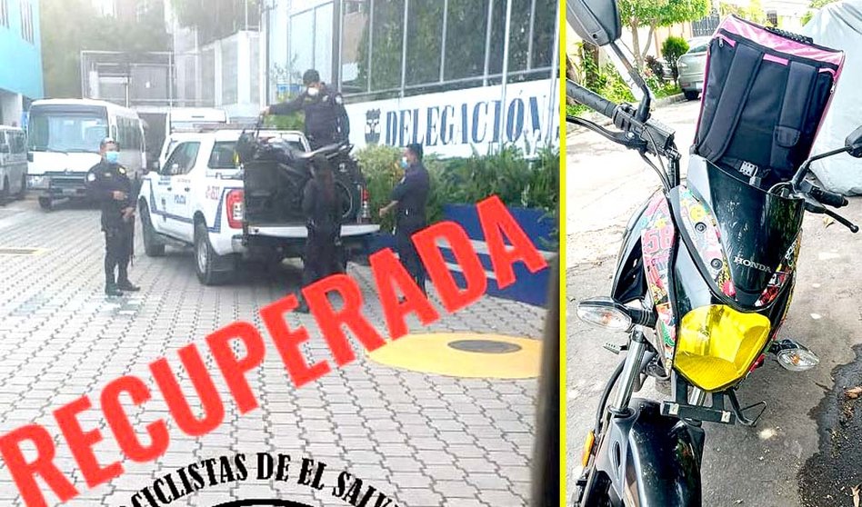 Recuperan moto robada en Mejicanos Foto tomada de Motociclistas de El Salvador 4