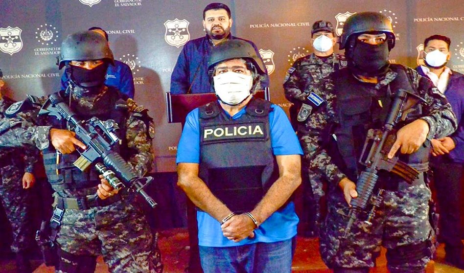 Presentación del empresario capturado Miguel Ernesto Daura Mijango por evavir $293 millones foto tomada de la Secretaría de Prensa de la Presidencia