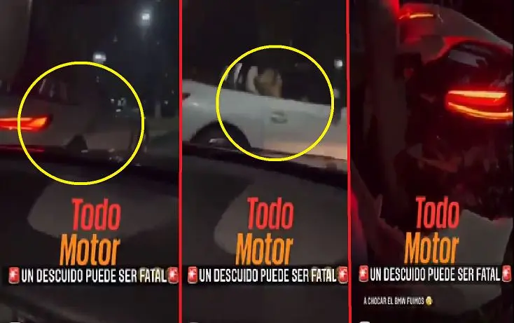 Mujer en un BMW