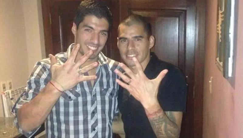 Luis Suárez y Paolo Suárez