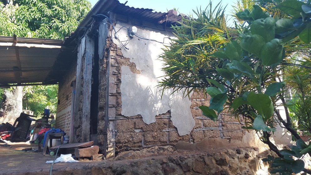 Casa de familia asesinada en el Congo