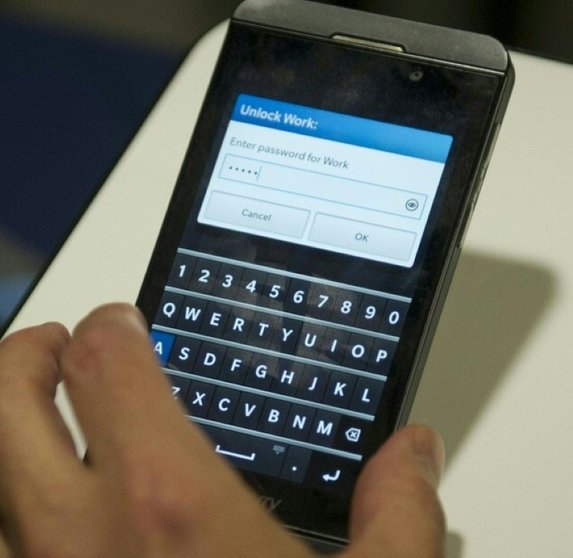 <p>Un Blackberry el 16 de abril de 2013 en Washington</p>