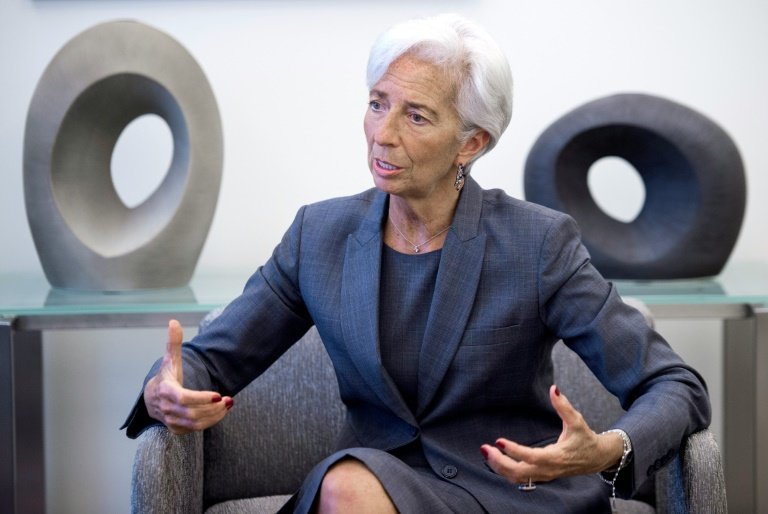 <p>La directora gerente del Fondo Monetario Internacional Christine Lagarde el 6 de julio de 2016 en la sede de la institución en Washington</p>