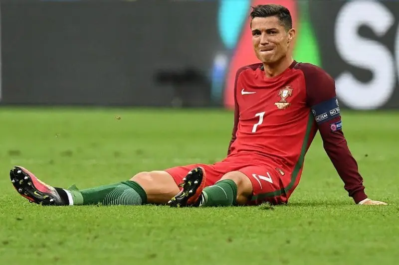 Cristiano Ronaldo llora