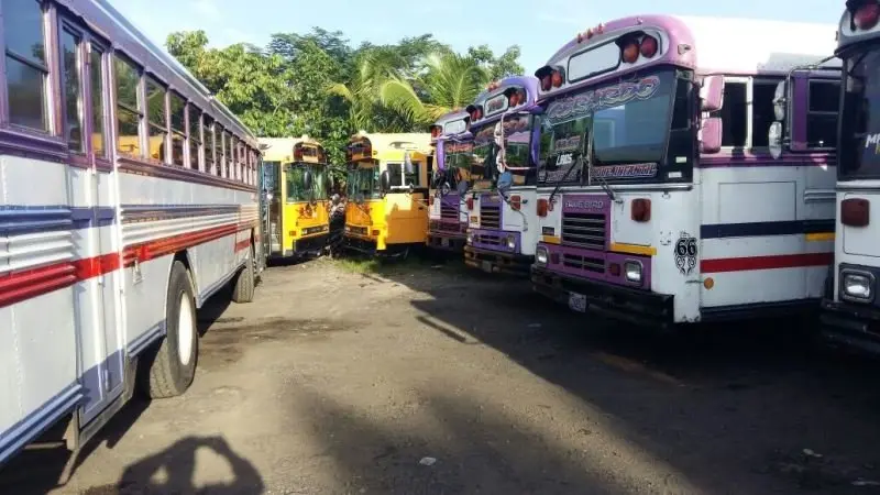 Buses incautados.